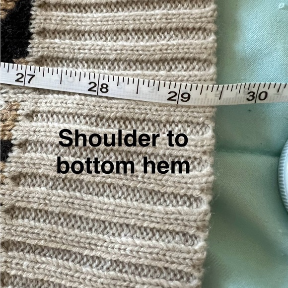 Crazy 8 Girls Animal Print Cowl Neck Knit Sweater Dress - Picture 8 of 8